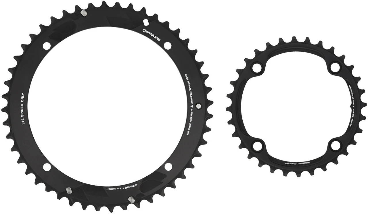 Praxis Works X-Rings Road Kettenblatt-Set, 4-Arm, 160/104 Mm Lochkreis 2 Praxis Works X-Rings Road Kettenblatt-Set, 4-Arm, 160/104 Mm Lochkreis – Bild 2