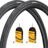 Continental Grand Prix 5000 28" Faltreifen 2er-Set + Race Schläuche 28